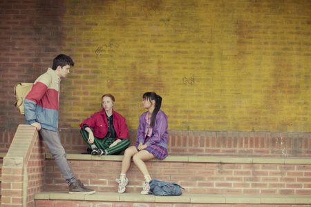 Alice Hewkin, Asa Butterfield, and Lily Newmark in Sex Education (2019)