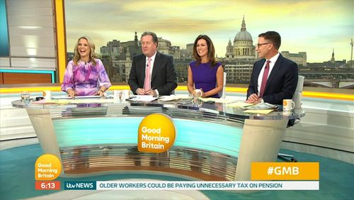Piers Morgan, Susanna Reid, Richard Arnold, and Charlotte Hawkins in Good Morning Britain: Episode dated 2 April 2019 (2