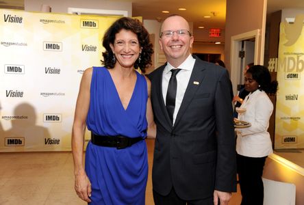 Amy Aquino and Col Needham at an event for IMDb on the Scene (2015)