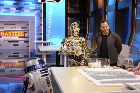 See-Threepio and Artoo-Detoo guest host with Will Arnett on Lego Masters on FOX