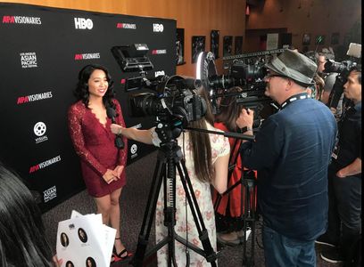 Interviews at the HBO event for short film 