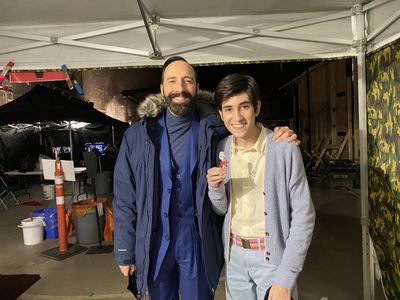Tony Hale and Ricardo Ortiz in The Mysterious Benedict Society (2021)
