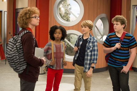 Riele Downs, Sean Ryan Fox, Trevor Gore, and Jace Norman in Henry Danger (2014)