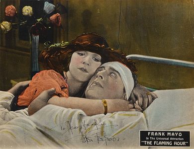 Helen Ferguson and Frank Mayo in The Flaming Hour (1922)