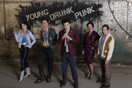 Bruce McCulloch, Allie MacDonald, Tracy Ryan, Atticus Mitchell, and Tim Carlson in Young Drunk Punk (2015)