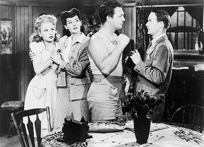 Janet Blair, Chick Chandler, Gordon Jones, and Rosalind Russell in My Sister Eileen (1942)