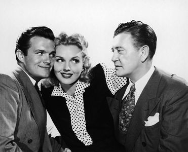 James Cardwell, Richard Dix, and Lynn Merrick in Voice of the Whistler (1945)