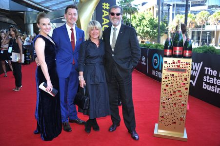 Hamish Michael, Kate Mulvany, Margaret Pomeranz and Neil Armfield attend the AACTA Awards at The Star in Sydney on Janua