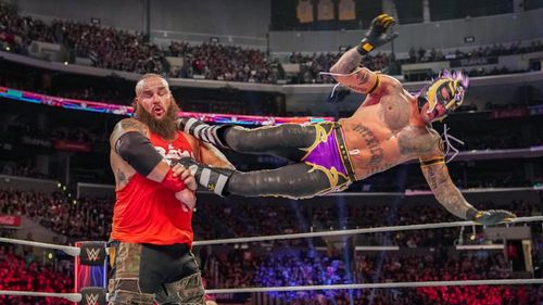 Rey Mysterio and Adam Scherr in WWE Survivor Series (2018)