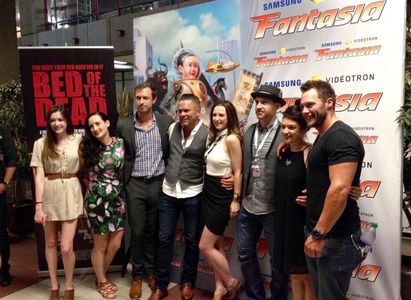 Hailey and cast at Montreal premiere of Bed of the Dead - July 2016