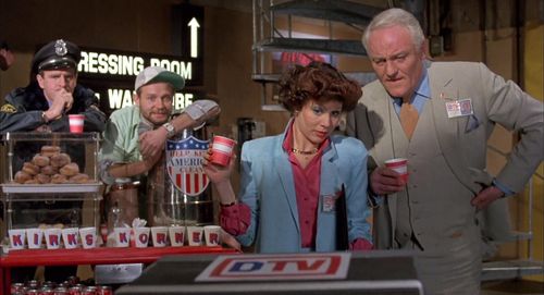 Charles Gray, Eugene Lipinski, Christopher Malcolm, and Ruby Wax in Shock Treatment (1981)