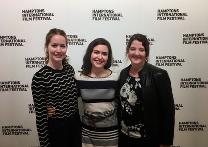 Megan Channell, Cait Cortelyou and Rachel Carey at the Hamptons International Film Festival