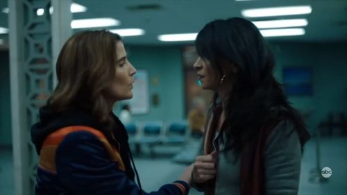 Still of Michele Plaia and Cobie Smulders in Stumptown