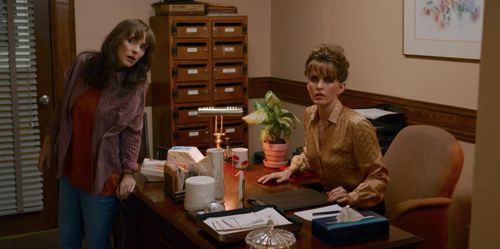 Winona Ryder and Allyssa Brooke in Stranger Things (2016)