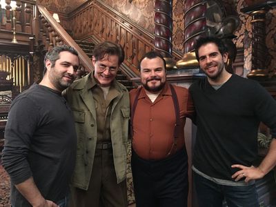 Kyle MacLachlan, Jack Black, Eli Roth, and Bradley J. Fischer in The House with a Clock in Its Walls (2018)
