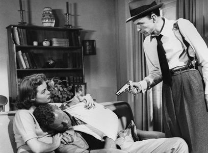 Frank Sinatra, Sterling Hayden, and Nancy Gates in Suddenly (1954)
