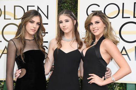 Sophia Rose Stallone, Sistine Rose Stallone, and Scarlet Rose Stallone at an event for The 74th Annual Golden Globe Awar