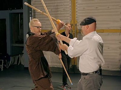 Adam Savage, Jamie Hyneman, and Colby Boothman in MythBusters: Star Wars: The Myths Strike Back (2015)