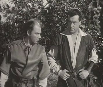 Richard Greene and Victor Woolf in The Adventures of Robin Hood (1955)