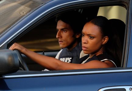 Richard Cabral and Michelle Mitchenor in Lethal Weapon (2016)