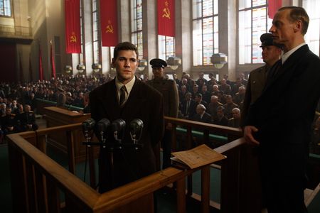 Victor Schefé and Austin Stowell in Bridge of Spies (2015)
