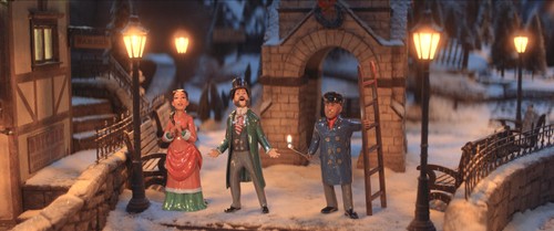 Nick Offerman, Robin Thede, and Chris Redd in Candy Cane Lane (2023)