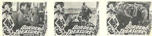 John Doucette, Tim Holt, Richard Martin, and Jane Nigh in Border Treasure (1950)