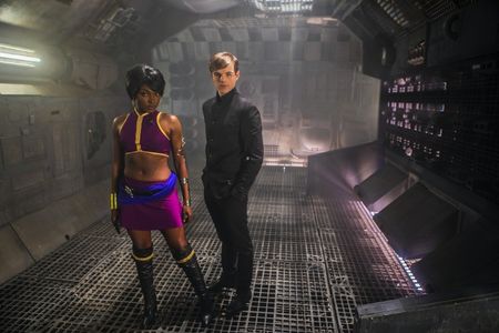 Johnny Jay Lee & Loren Lott on the set of 'Star Trek: Renegades Ominara'