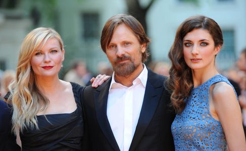 Kirsten Dunst, Viggo Mortensen, and Daisy Bevan at an event for The Two Faces of January (2014)