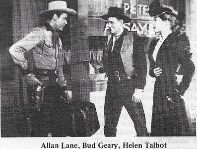 Bud Geary, Allan Lane, and Helen Talbot in Trail of Kit Carson (1945)