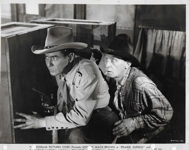 Johnny Mack Brown and Raymond Hatton in Prairie Express (1947)