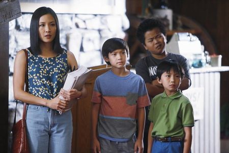 Constance Wu, Forrest Wheeler, Ian Chen, and Hudson Yang in Fresh Off the Boat (2015)