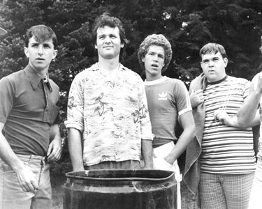 Bill Murray, Jack Blum, Russ Banham, and Keith Knight in Meatballs (1979)