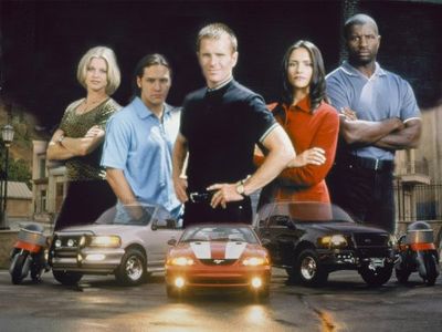 Duane Davis, Brixton Karnes, Christine Steel, Kathy Trageser, and Nick Wechsler in Team Knight Rider (1997)