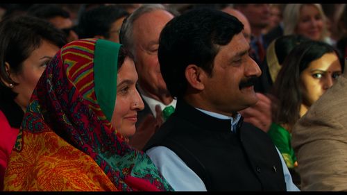 Toor Pekai Yousafzai and Zia Yousafzai at the Nobel Peace Prize Ceremony, Oslo Norway.