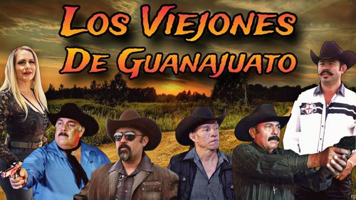 Amador Granados, Luis Huizar, Vianey Huizar, Jesus Heredia, Chuy Valencia El Cotija, and Valente Rojas in Los Viejones D