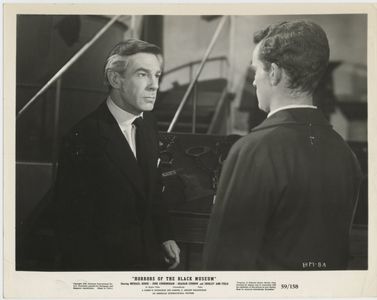 Michael Gough and Graham Curnow in Horrors of the Black Museum (1959)