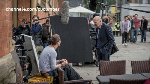 PETER CAULFIELD ON SET WITH VINCENT FRANKLIN CUCUMBER 2015