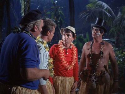Bob Denver, Alan Hale Jr., Russ Grieve, and Russell Johnson in Gilligan's Island (1964)