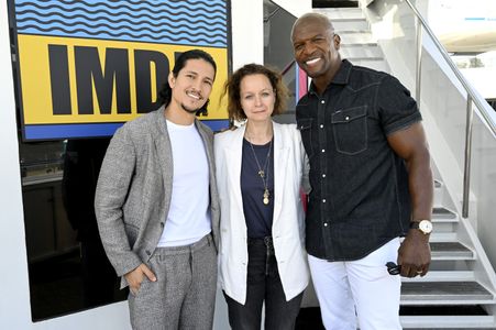 Terry Crews, Samantha Morton, and Danny Ramirez at an event for Tales of the Walking Dead (2022)