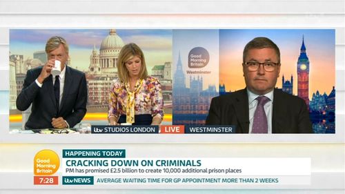 Richard Madeley, Kate Garraway, and Robert Buckland in Good Morning Britain: Episode dated 12 August 2019 (2019)