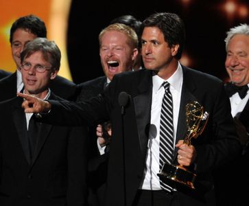 Jesse Tyler Ferguson, Steven Levitan, and Jeffrey Richman at an event for The 63rd Primetime Emmy Awards (2011)