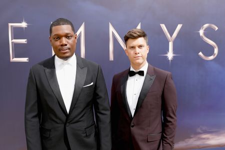Colin Jost and Michael Che at an event for The 70th Primetime Emmy Awards (2018)