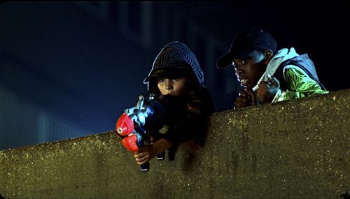 Michael Ajao and Sammy Williams in Attack the Block (2011)