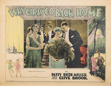 Myrna Loy, Clive Brook, Joseph J. Dowling, Patsy Ruth Miller, and George O'Hara in Why Girls Go Back Home (1926)