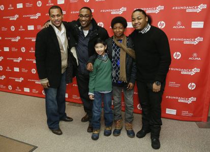 Rege Lewis w/ director George Tillman, Jr. and the cast of The Inevitable defeat of Mister & Pete @ Sundance 2013 World 