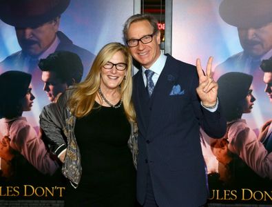 Paul Feig and Laurie Feig at an event for Rules Don't Apply (2016)