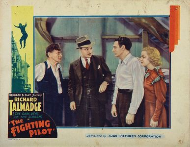 Robert Frazer, Ben Hall, Gertrude Messinger, and Richard Talmadge in The Fighting Pilot (1935)