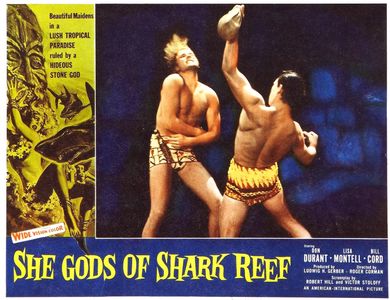 Bill Cord and Don Durant in She Gods of Shark Reef (1958)