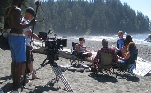 Filming Dark Cove.